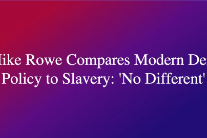 Mike Rowe Compares Modern Dem Policy to Slavery- 'No Different'