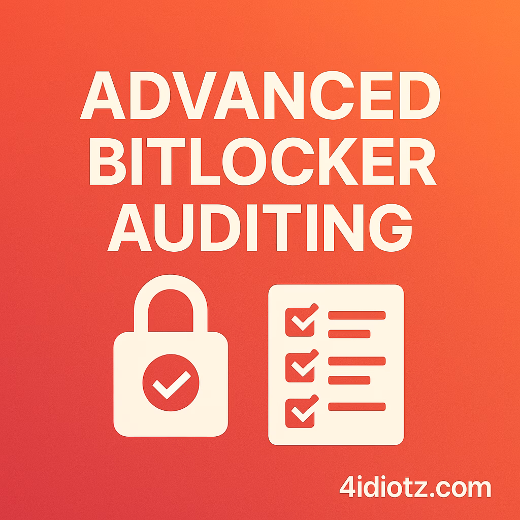 Advanced BitLocker Auditing