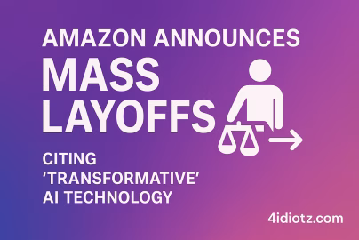 Amazon Announces Mass Layoffs, Citing 'Transformative' AI Technology