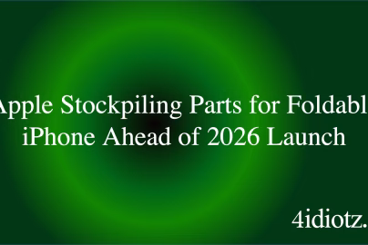 Apple Stockpiling Parts for Foldable iPhone Ahead of 2026 Launch