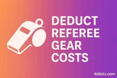 Deducting Costs For Referee And Umpire Gear