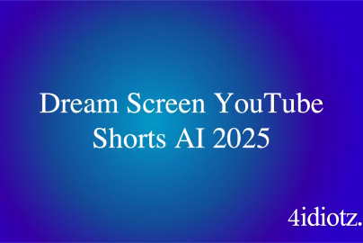 Dream Screen YouTube Shorts AI 2025