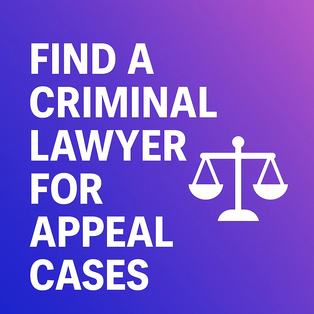 Find a Criminal Lawyer for Appeal Cases