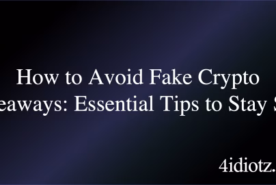 How to Avoid Fake Crypto Giveaways: Essential Tips to Stay Safe