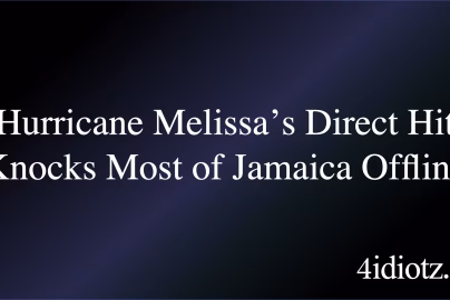 Hurricane Melissa’s Direct Hit Knocks Most of Jamaica Offline
