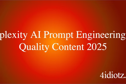 Perplexity AI Prompt Engineering for Quality Content 2025