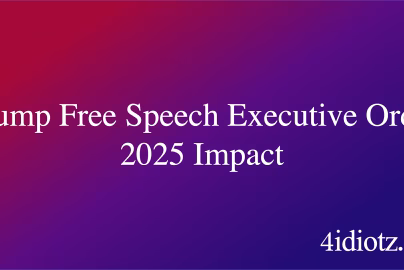 Trump Free Speech Executive Order 2025 Impact