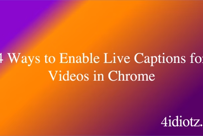 4 Ways to Enable Live Captions for Videos in Chrome