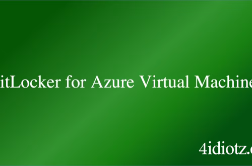 BitLocker for Azure Virtual Machines