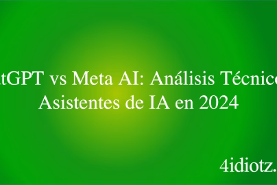 ChatGPT vs Meta AI: Análisis Técnico de Asistentes de IA en 2024