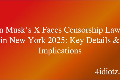 Elon Musk’s X Faces Censorship Lawsuit in New York 2025: Key Details & Implications