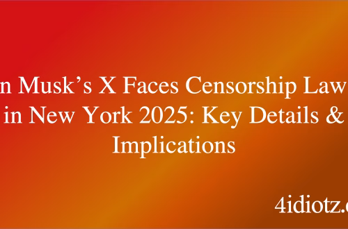 Elon Musk’s X Faces Censorship Lawsuit in New York 2025: Key Details & Implications
