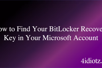 How to Find Your BitLocker Recovery Key in Your Microsoft Account