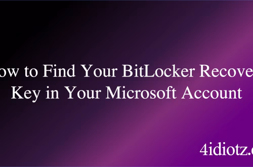 How to Find Your BitLocker Recovery Key in Your Microsoft Account