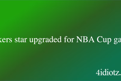 Lakers star upgraded for NBA Cup game