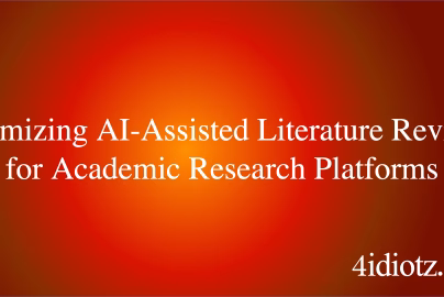 Optimizing AI-Assisted Literature Reviews for Academic Research Platforms