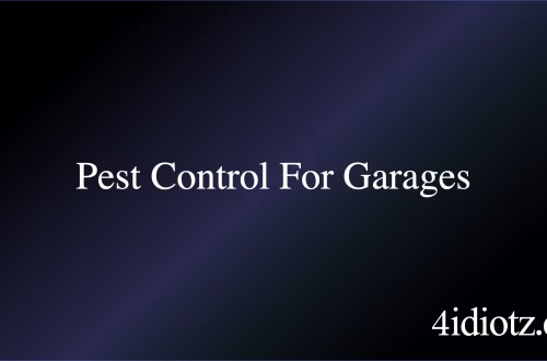 Pest Control For Garages
