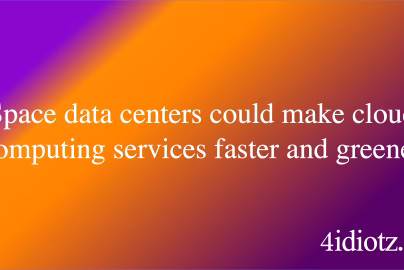 Space data centers could make cloud computing services faster and greener