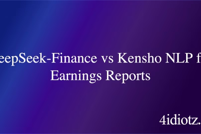 DeepSeek-Finance vs Kensho NLP for Earnings Reports