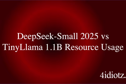 DeepSeek-Small 2025 vs TinyLlama 1.1B Resource Usage