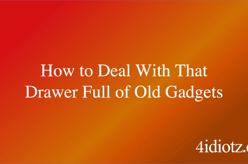 How to Deal With That Drawer Full of Old Gadgets