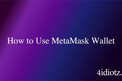 How to Use MetaMask Wallet