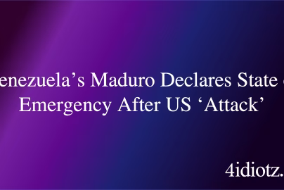 Venezuela’s Maduro Declares State of Emergency After US ‘Attack’
