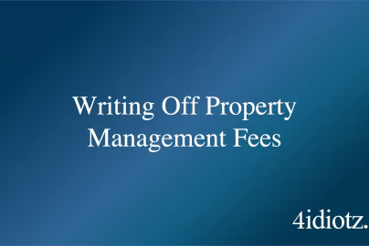 Writing Off Property Management Fees
